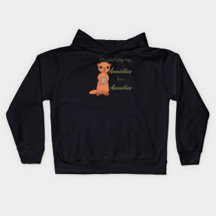 Anxious otter Kids Hoodie